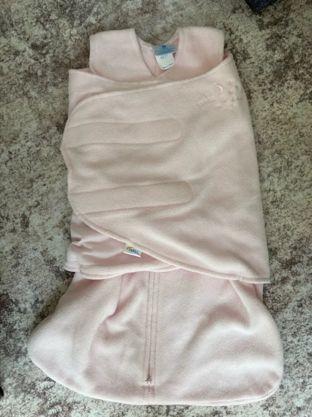 Halo SleepSack Swaddle Pink Fleece Size Newborn Birth to 3 months 6-12 lbs